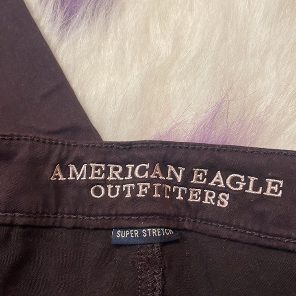 American Eagle Super Stretch Plum Purple Woman’s Jeggings Size 4 - Picture 4 of 7